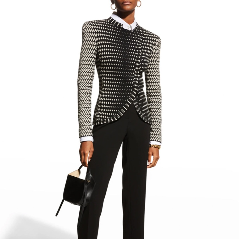 Emporio Armani - Knit Jacket w/ Asymmetrical Overlap (Size 40) XS